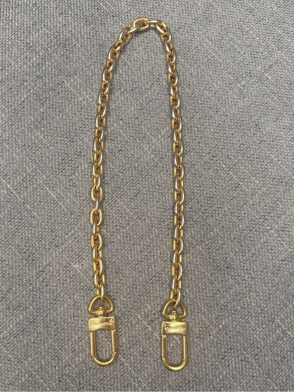 Louis Vuitton chain strap Gold